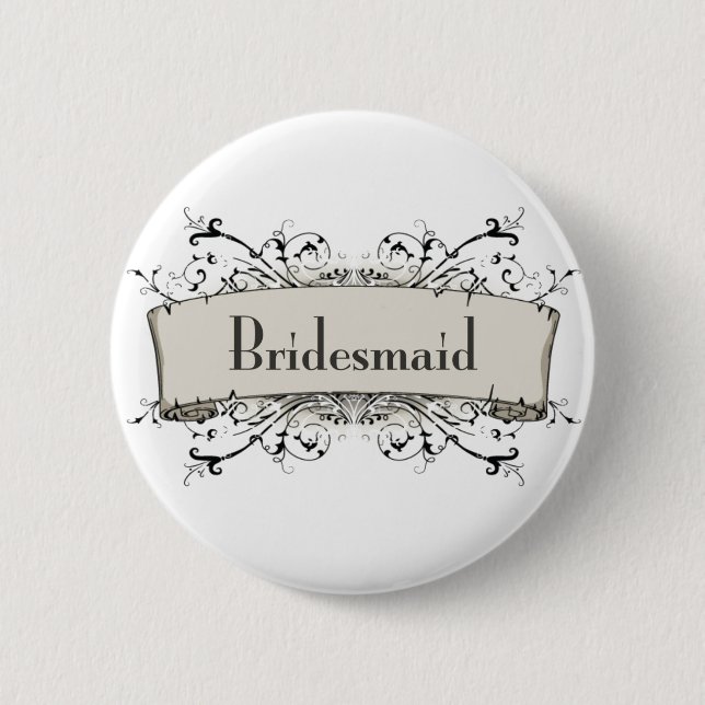 Bóton Redondo 5.08cm *Bridesmaid (Frente)