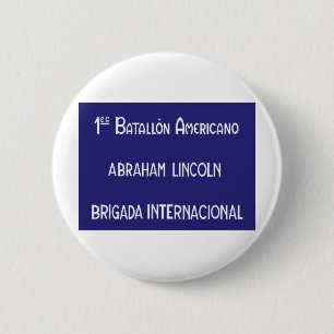 Bóton Redondo 5.08cm Brigadas internacionais Abraham Lincoln ø