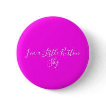 Brilhante Design Minimalista Rosa Neon de Botão