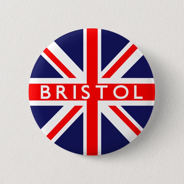 Bóton Redondo 5.08cm Bristol: British Flag (Frente)