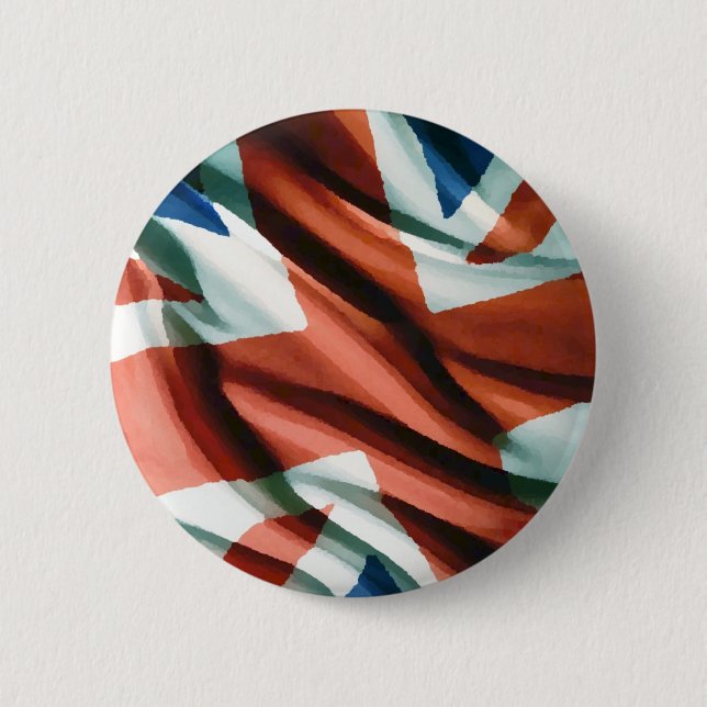 Bóton Redondo 5.08cm British Flag Pop Art (Frente)