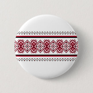 Bóton Redondo 5.08cm Broche de Bordado Ucraniano Vyshyvanka