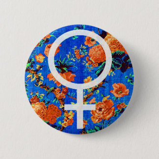 Bóton Redondo 5.08cm Broche Flor de Vênus