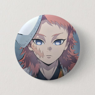 Bóton Redondo 5.08cm Broche Sabito do anime Demon Slayer