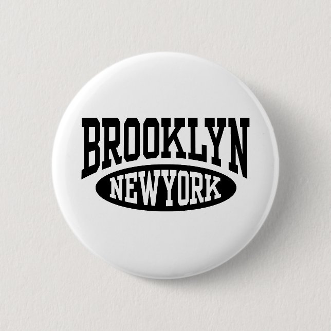 Bóton Redondo 5.08cm Brooklyn (Frente)