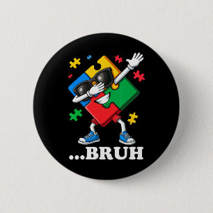 Bóton Redondo 5.08cm Bruh Dabbing Quebra-cabeça Funny Kids Meninos Mens