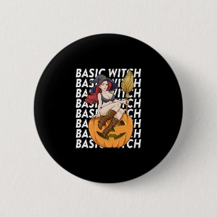 Bóton Redondo 5.08cm Bruxa Básica Halloween Costume Engraçado Sarcástic