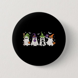 Bóton Redondo 5.08cm Bruxas Fantasmas Spooky Halloween Witchy Girl