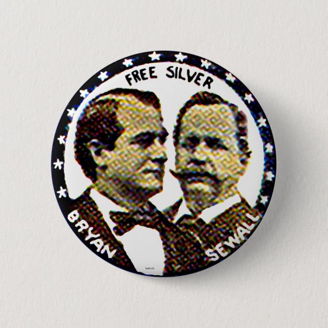 Bóton Redondo 5.08cm Bryan, Sewall - botão (Frente)