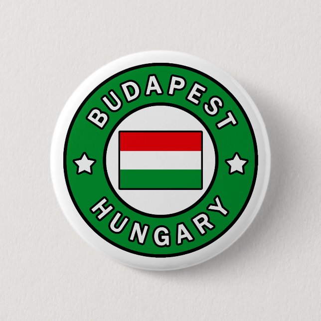 Bóton Redondo 5.08cm Budapest Hungria (Frente)