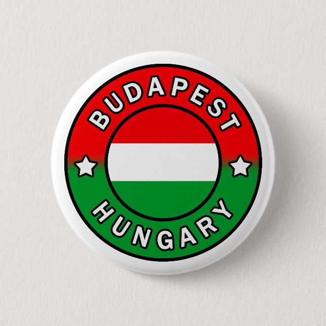 Bóton Redondo 5.08cm Budapest Hungria (Frente)