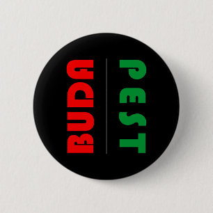 Bóton Redondo 5.08cm Budapest minimalist, Hungary