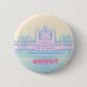 Bóton Redondo 5.08cm Budapest Parlamento Building Hungria