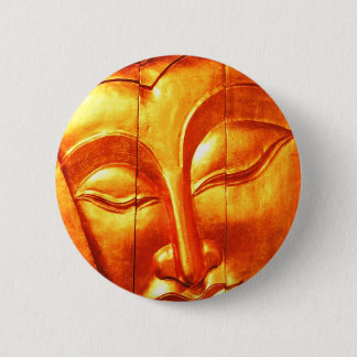 Bóton Redondo 5.08cm Buddha dourado