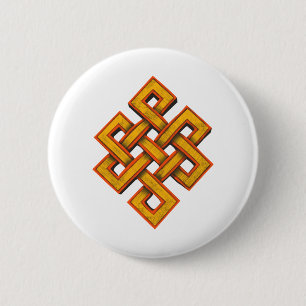 Bóton Redondo 5.08cm Buddhist Endless Knot