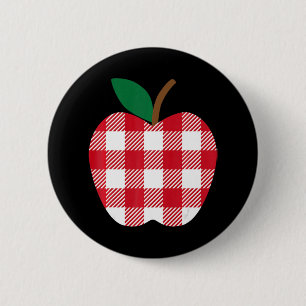 Bóton Redondo 5.08cm Buffalo Apple bem-vinda de volta à escola Meninas