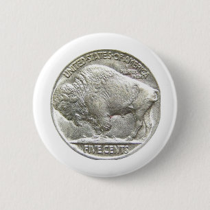 BÓTON REDONDO 5.08CM BUFFALO NICKEL