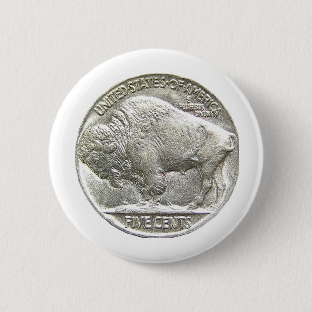 BÓTON REDONDO 5.08CM BUFFALO NICKEL (Frente)