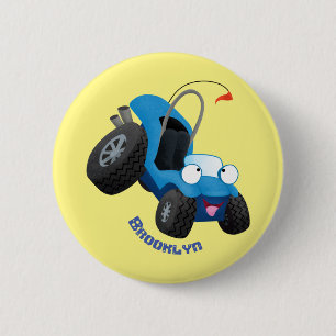 Bóton Redondo 5.08cm Buggy duna em forma de cartoon de veículos rodoviá