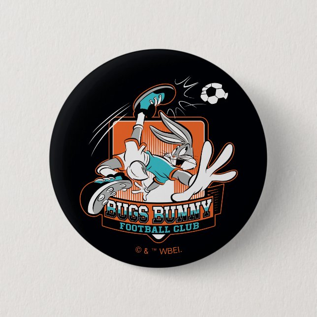 Bóton Redondo 5.08cm BUGS BUNNY™ Football Club Badge (Frente)