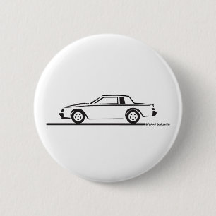 Bóton Redondo 5.08cm Buick Grand National de 1987