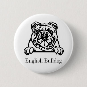 Bóton Redondo 5.08cm buldogue inglês