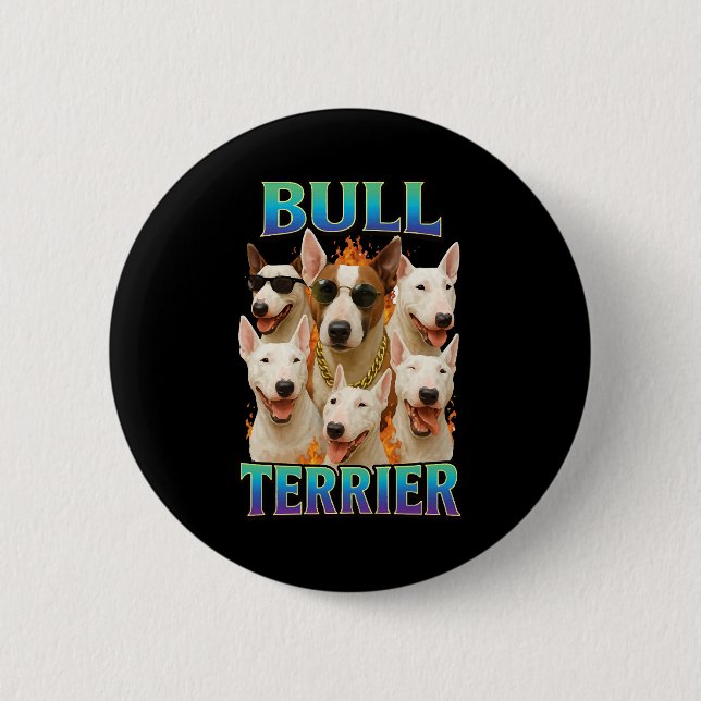 Bóton Redondo 5.08cm Bull Terrier (Frente)
