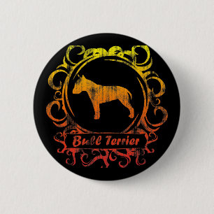 Bóton Redondo 5.08cm Bull terrier resistido elegante