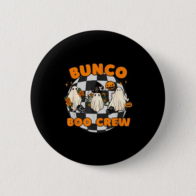 Bóton Redondo 5.08cm Bunco Boo Crew Bunco Halloween Dice  (Frente)