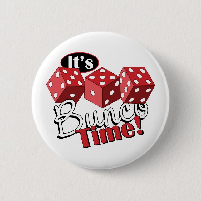 Bóton Redondo 5.08cm Bunco TIme (Frente)