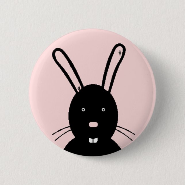 Bóton Redondo 5.08cm Bunny Button (Frente)
