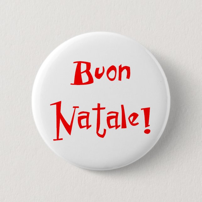 Bóton Redondo 5.08cm Buon Natale (Frente)