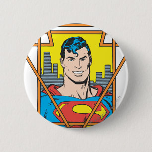 Bóton Redondo 5.08cm Busto Superman