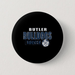Bóton Redondo 5.08cm Butler Bulldogs Vintage Team Soccer - Neutro Butl