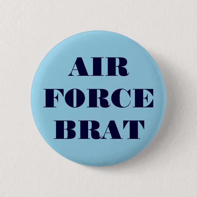 Bóton Redondo 5.08cm Button Air Force Brat (Frente)