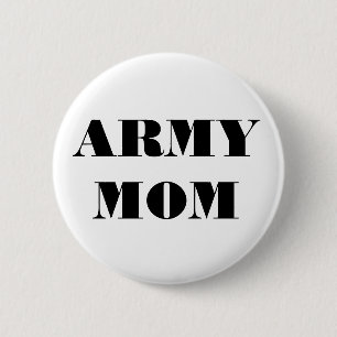Bóton Redondo 5.08cm Button Army Mãe