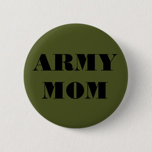 Bóton Redondo 5.08cm Button Army Mãe