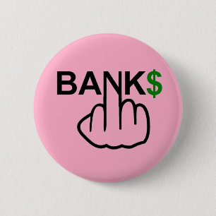 Bóton Redondo 5.08cm Button Banks Sacudir