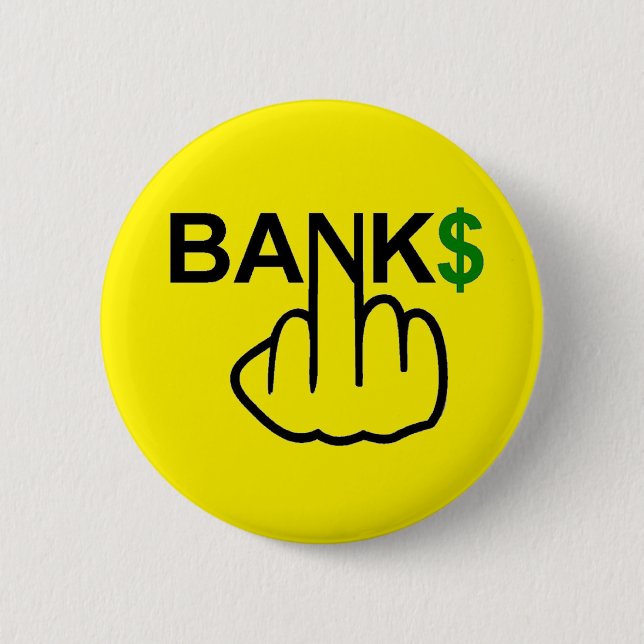 Bóton Redondo 5.08cm Button Banks Sacudir (Frente)