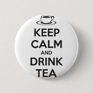 Bóton Redondo 5.08cm Button Keep Calm and Drink Tea