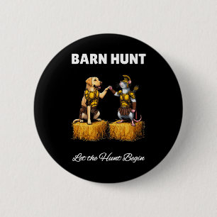 Bóton Redondo 5.08cm Byrn Hunt Lover - Rato Guerreiro Bonito E Trabalho