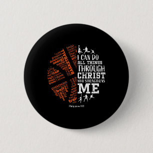 Bóton Redondo 5.08cm Bysketbyll Sayings Christian Verse Teen Boys Kids