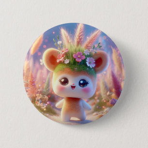 Bóton Redondo 5.08cm cabeça de ervas daninhas