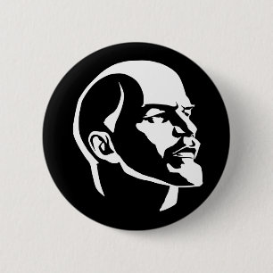 Bóton Redondo 5.08cm Cabeça de Lenin