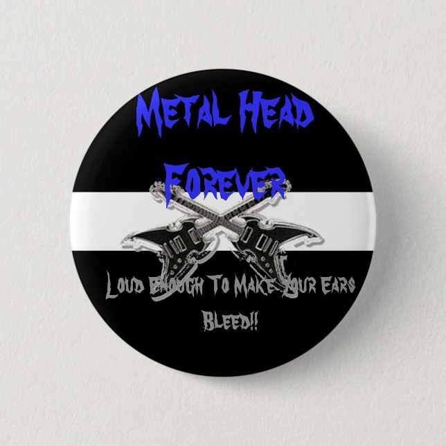 Bóton Redondo 5.08cm Cabeça de metal para sempre (Frente)