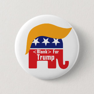 Bóton Redondo 5.08cm Cabelo do Elefante Republicano Donald Trump - Adic