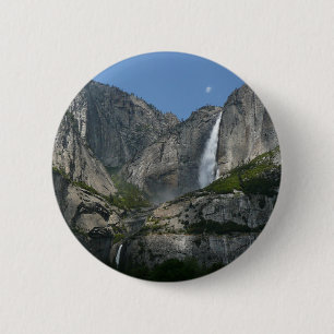 Bóton Redondo 5.08cm Cachoeira de Yosemite III do Parque Nacional de Yo