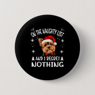 Bóton Redondo 5.08cm Cachorro Yorkshire Terrier Yorkie Natal Fofinho