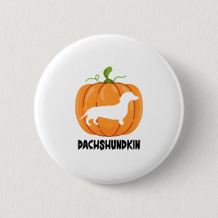 Bóton Redondo 5.08cm Cachshund Halloween