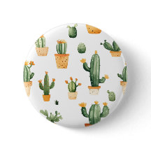 Cactus Potado em Branco